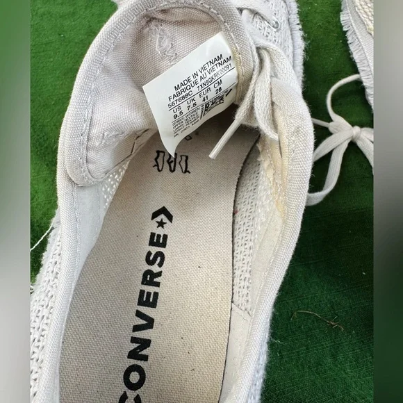 Converse Low Top Knit Sneakers in Light Blue - Picture 3 of 8